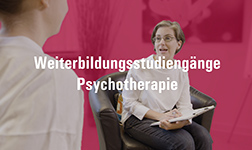 Bild zum Video Psychotherapie-Weiterbildung